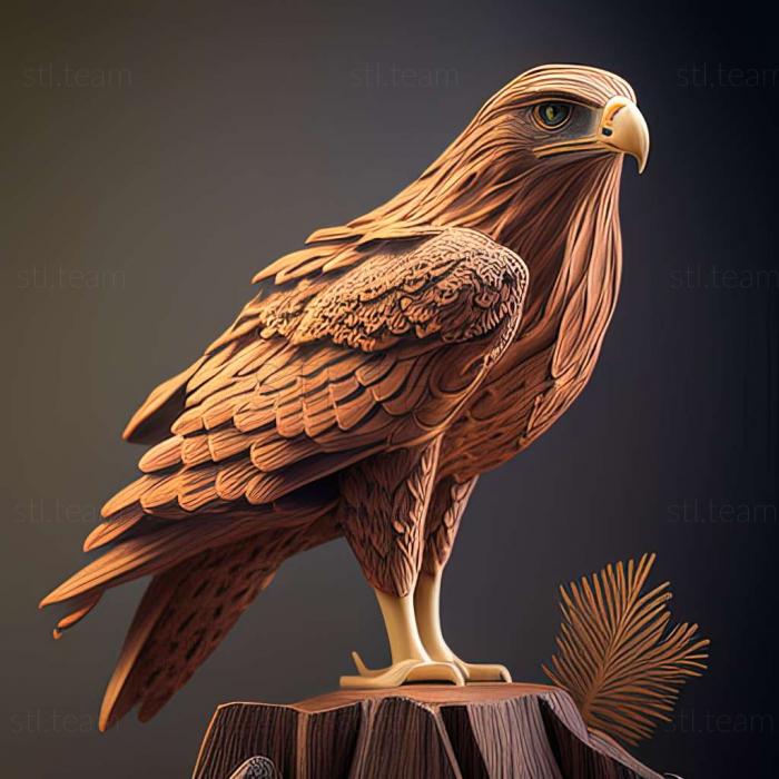 3D модель Buteo japonicus (STL)